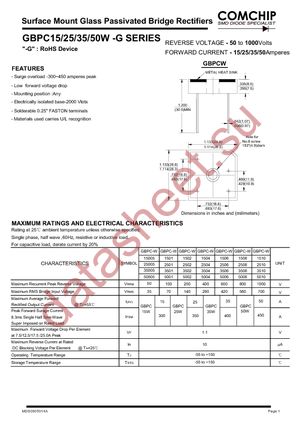 GBPC3506W-G datasheet  